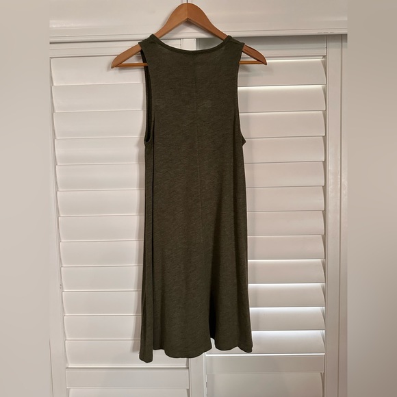 Madewell Highpoint Tank Dress in Olive Green Size Large Women’s Sleeveless - Picture 7 of 8